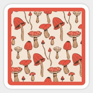 Mushroom Party Sticker